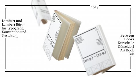 Lambert und Lambert Büro für Typografie, Konzeption und Gestaltung

Lambert und Lambert office for typography, conception and design. Entering the space of the book, in small and large formats. The book serves as an entrance into a space that we as readers can explore. Our aim is to develop the most suitable book form for each artist.