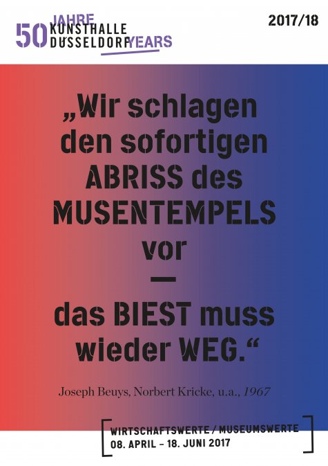 Wirtschaftswerte / Museumswerte
8.4. – 18.6.2017