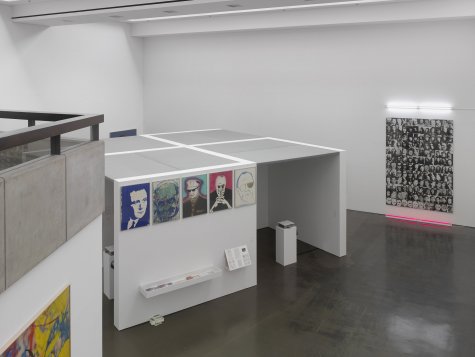 Installation view “Singular / Plural. Collaborations in the Post-Pop-Polit Arena”, Kunsthalle Düsseldorf 2017, Photo: Achim Kukulies