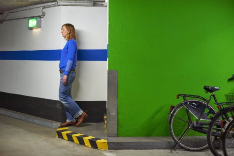 MUR BRUT 04: Marlin de Haan IN OUT UP DOWN
Parkhaus Kunsthalle Düsseldorf, 2015
Photo: Gregor Herse