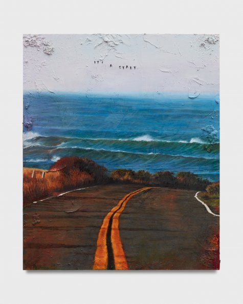 Friedrich Kunath
It’s A Start., 2020 – 2022
Oil on canvas
72 × 60 inches
Courtesy Galerie Max Hetzler Berlin | Paris | London | Marfa