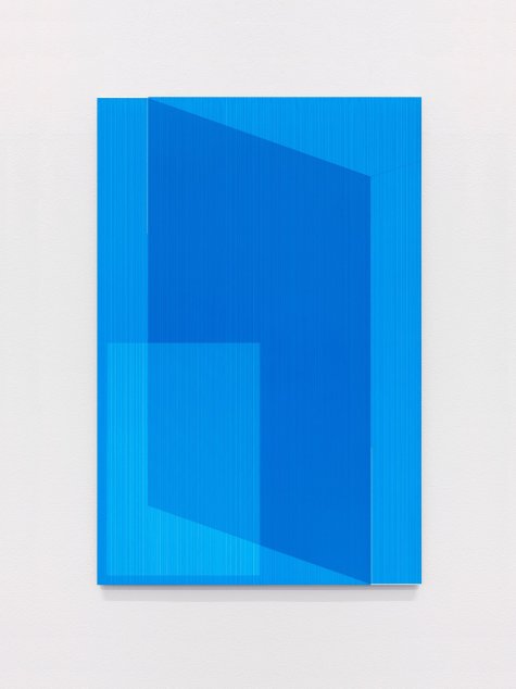 Jonas Weichsel
SC 51 (Cyanblau), 2015
Acryl und Siebdruck auf Leinwand
Courtesy Privatsammlung, Frankfurt am Main
Foto: Jonas Weichsel