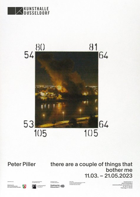 Peter Piller
there are a couple of things that bother me
11.3. – 4.6.2023