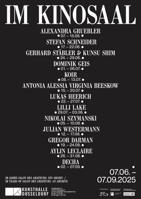 IM KINOSAAL
7.6. – 7.9.2025