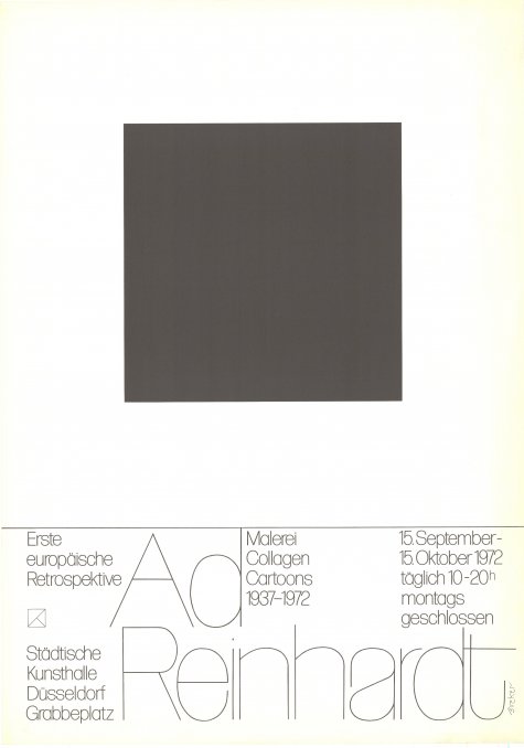 Ad Reinhardt
15.9. – 15.10.1972