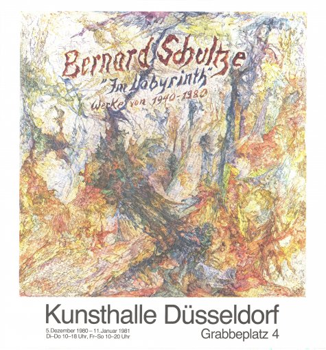 Im Labyrinth, Werke 1940-1980
Bernhard Schultze
5.12.1980 – 11.1.1981