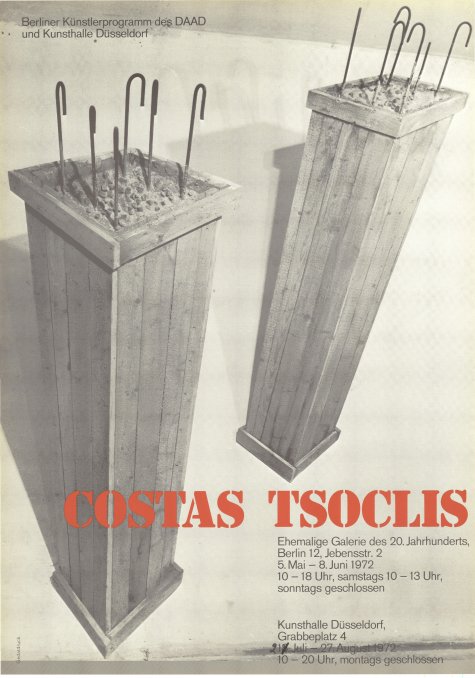 Objekte-Situationen 1967-1972
Costas Tsoclis
05.05. – 08.6.1972