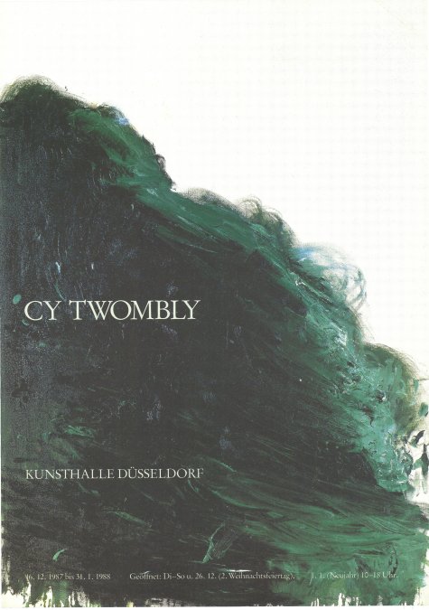 Bilder, Arbeiten auf Papier, Skulpturen
Cy Twombly
16.12.1987 – 31.1.1988