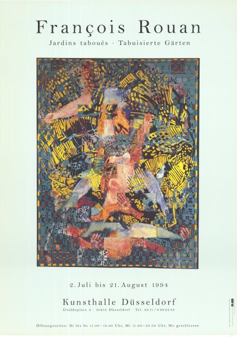 Jardins taboués. Tabuisierte Gärten
Françoise Rouan
2.7. – 21.8.1994