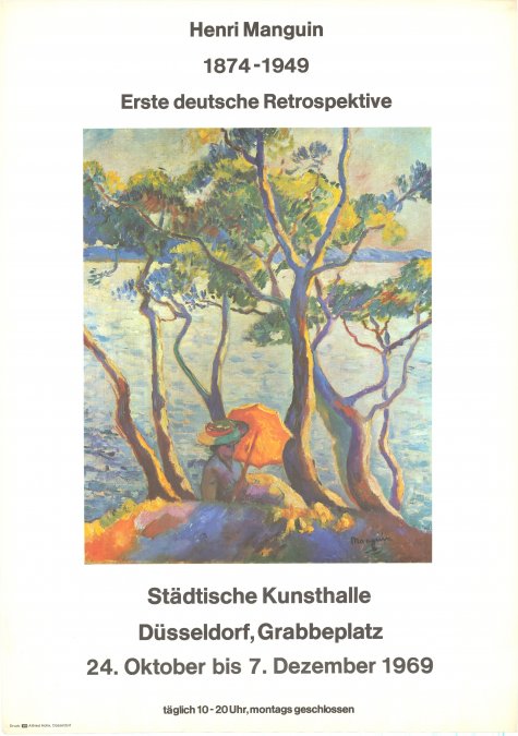 Erste deutsche Retrospektive
Henri Manguin
24.10. – 7.12.1969