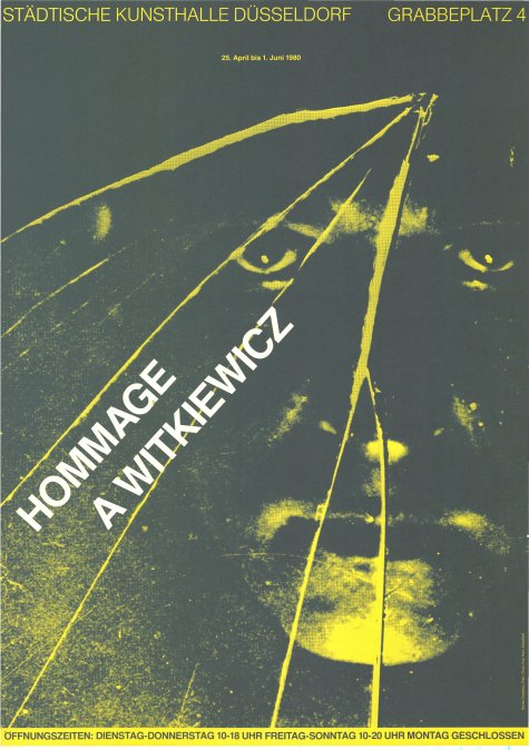 Hommage á Witkiewicz
Malerei, Zeichnung, Fotografie von Stanislaw Ignacy Witkiewicz (1885-1939)
25.4. – 1.6.1980