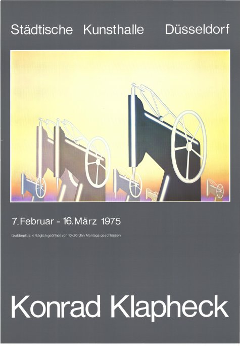 Konrad Klapheck
7.2. – 16.5.1975