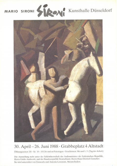 Malerei und Zeichnung
Mario Sironi
30.4. – 26.6.1988