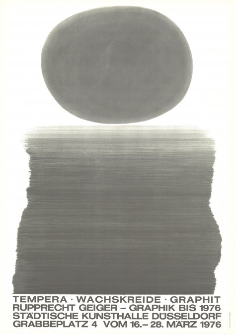 Graphik bis 1976. Tempera – Wachskreide – Graphit
Rupprecht Geiger
16.3. – 4.4.1976