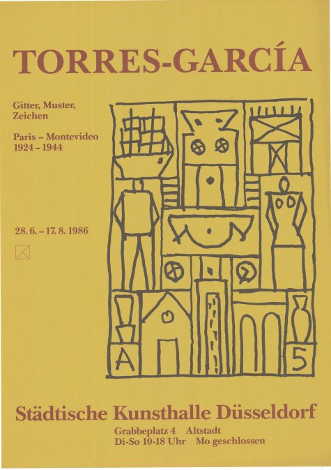 Gitter, Muster, Zeichen. Paris-Montevideo 1924-1944
Torres – García
28.6. – 17.8.1986