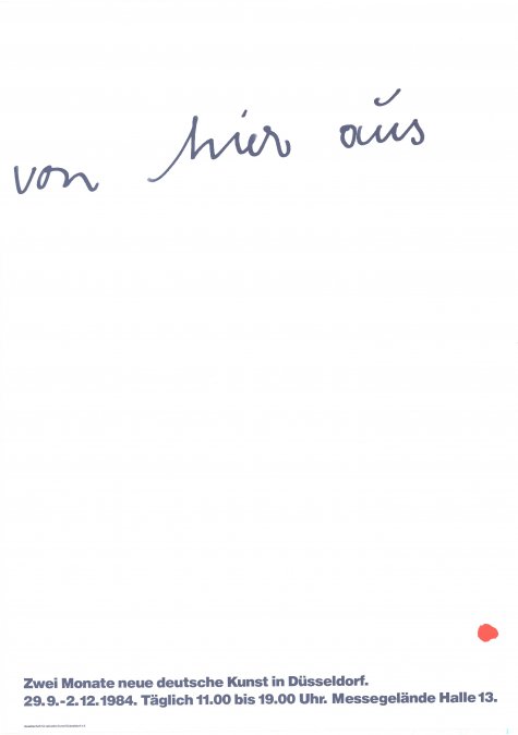 von hier aus
29.9. – 2.12.1984