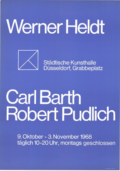 Malerei
Carl Barth
9.10. – 10.11.1968
