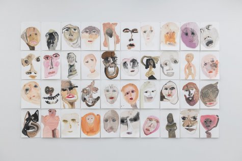 Old Baggy Root, 2018/19
40 works each 56 × 38 cm
Acrylic, ink, pencil, charcoal, pastel on paper