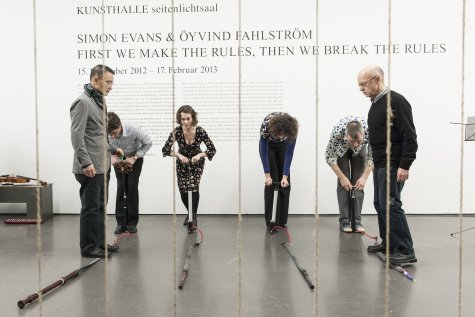Gerhard Stäbler und Kunsu Shim
Moving Bodies, Konzert-Performance in der Kunsthalle Düsseldorf, 2011
Foto: Katja Illner