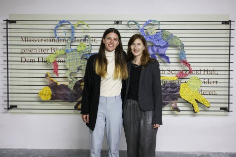 Teresa Linhard
Shíshī &amp; Cherub: An Interwining, 2024
With texts by Jana Buch
Photo: Eva Berten