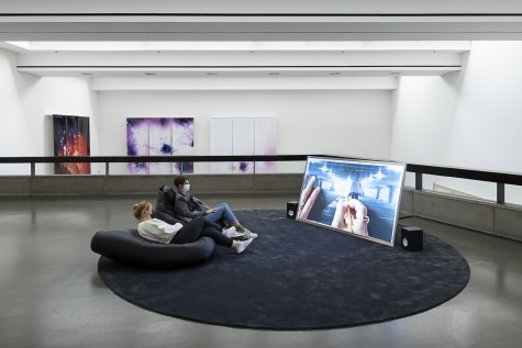 Installation of the artist Seth Price