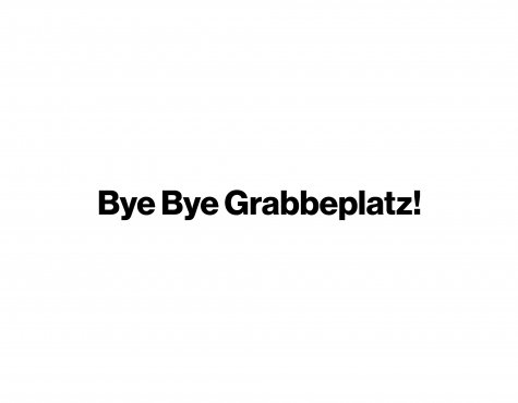 Schriftzug der sagt: "Bye Bye Grabbeplatz"